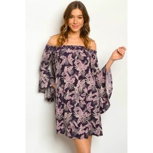 🆕 Off the Shoulder Floral Print Midi Dress 🆕